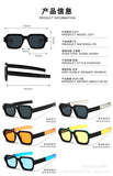 Retro Party Colorful Street-Style Sunglasses – Trendy UV-Protective Fashion Eyewear