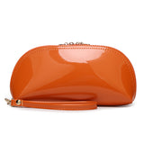 Patent Leather Clutch Bag Women's Cosmetic Bag Korean Style Mini Clutch Banquet Coin Purse Mobile Phone Shell Lipstick Zipper Small Bag
