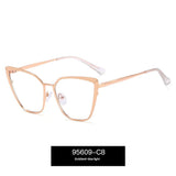 Metal Blue Light Blocking Glasses – Dual-Color Frame, Spring Temple Design