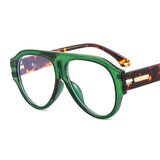 Chic Gradient Lens Eyewear – Vintage-Inspired Oval Glasses for Men & Women