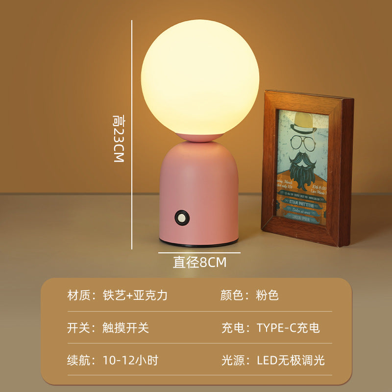 Nordic Macaron Table Lamp Clear Bar Bar Table Lamp Cafe KTV Atmosphere Lamp Bedside Lamp Wedding Lamp