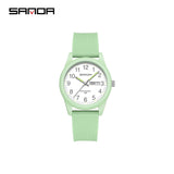 Sanda Dual Calendar Couple Quartz Watch – Waterproof Fashion Watch for Men & Women
