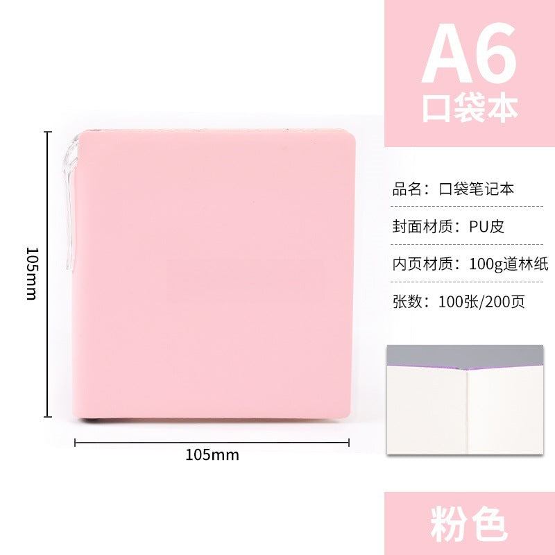 A7 Portable Pocket Notebook in Stock, Blank Stampable Notebook, Cultural and Creative Souvenir Notebook for Tourist Attractions and Museums, Customizable