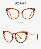 Classic Cat Eye Anti-Blue Light Glasses for Women – TR90 Retro Flat Frame
