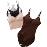 Women's Belly Tinting and Hip-lifting Shaping Sling Back Underwear with Chest Pad