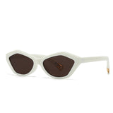Cross-Border Exclusive Angular Cat-Eye Sunglasses Modern Retro Temple Decoration Sunglasses 2499