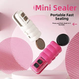 Cute Mini Bag Sealer – Rechargeable Hand-Press Heat Sealing Clip for Snack & Plastic Bags