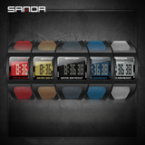 SANDA Men's Digital Sports Watch – Multi-Function, Luminous, Waterproof Outdoor Watch