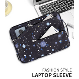 Waterproof Laptop Sleeve – Cosmic Night Galaxy Print, Zipper Pouch for 11–15” Devices