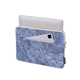Waterproof Laptop Sleeve – Marble Slate Print, Stone Texture Protective Case (11"-15" inches)