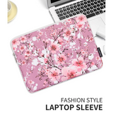 Laptop Sleeve – Sakura Floral Zipper Case for 11–15” Devices, Cherry Blossom Print