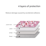 Laptop Sleeve – Sakura Floral Zipper Case for 11–15” Devices, Cherry Blossom Print