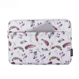 Feather Bloom Laptop Sleeve – Shock-Resistant Feather Print Case for MacBook & More