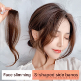 Clip-In Curtain Bangs (Pack of 3) – Synthetic Hairpieces with Middle Part & Soft Curls