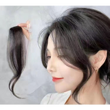Clip-In Curtain Bangs (Pack of 3) – Synthetic Hairpieces with Middle Part & Soft Curls