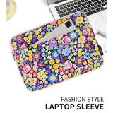 Waterproof Laptop Sleeve – Garden Bloom Floral Zipper Case for 11–15” Laptops