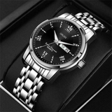 ORUSS Men's Quartz Business Watch – Calendar & Week Display