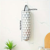 Wall-Mounted Garbage Bag Storage - Kitchen & Plastic Bag Organizer