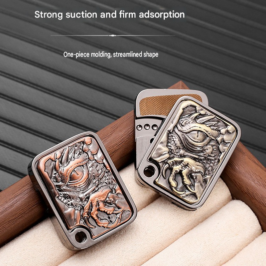Dragon Fidget Toy – Zinc Alloy Metal Sliding Push Coin, EDC Handheld Stress Relief Gadget for Kids, Teens & Gifting