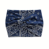 Elegant Leopard Print Knitting Sports Headband – Stretchy & Sweat-Absorbing