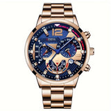 Fashion Men's Stainless Steel Calendar Watch