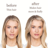 Brown Black Straight Hair Root Pad for Women – Fluffy Volumizing Insert Wig Piece