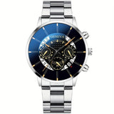 Popular Men's Quartz Watch – Stainless Steel Strap
