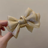 Large Elegant Bowknot Hair Claw Clip – Non-Slip Ponytail Holder