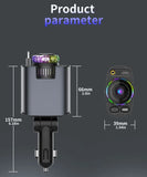 180W Fast Car Charger – 4-in-1 Smart Charging Adapter with Starry Sky Light & Aromatherapy Design