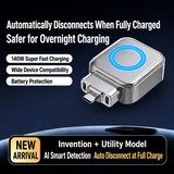 140W Fast Charging Adapter – Intelligent Auto Power-Off Hub with Overcharge Protection
