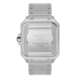 PRECIOUS DUKE Men’s Square Quartz Business Watch – Classic Stainless Steel Strap