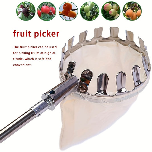 1 Set of Premium White Textile HighReach Fruit Pickers for Effortless Harvesting of Jujubes Walnuts and Persimmons  LongLasting Durable and Easy to Use  Ideal for Home Gardeners and Farmers