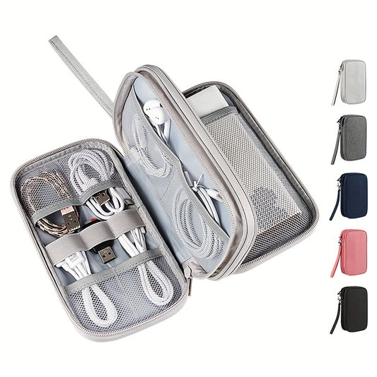Ultimate Gadget Organizer Bag  Compact Durable  Stylish Storage for Chargers Cables Hard Drives  Perfect for Travel  Office