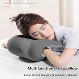 Memory Foam Nap Pillow – U-Shaped Office Headrest for Desk, Neck Support Cushion