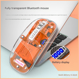 Wireless Bluetooth Transparent Mouse for Laptops