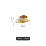 Creative Metal Candlestick & Aromatherapy Candle Cup - Square Dinner Props