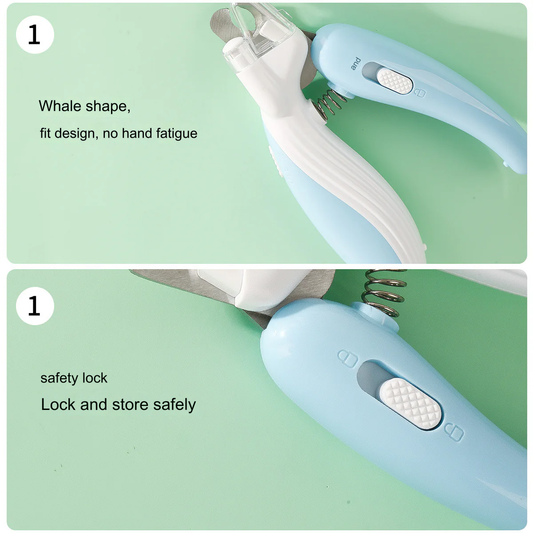 LED Pet Nail Clippers with Anti-Bleeding