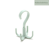 Set of 4 Rotatable 4-Claw Wall Hooks - Space-Saving Storage Rack