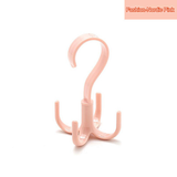 Set of 4 Rotatable 4-Claw Wall Hooks - Space-Saving Storage Rack