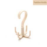 Set of 4 Rotatable 4-Claw Wall Hooks - Space-Saving Storage Rack