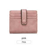 Women's PU Leather Card Holder – Multi-Slot Short Wallet