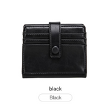 Women's PU Leather Card Holder – Multi-Slot Short Wallet