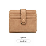 Women's PU Leather Card Holder – Multi-Slot Short Wallet