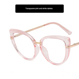 Classic Cat Eye Anti-Blue Light Glasses for Women – TR90 Retro Flat Frame