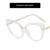 Classic Cat Eye Anti-Blue Light Glasses for Women – TR90 Retro Flat Frame