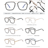 Men’s Full Frame Anti-Blue Light Glasses – Minimalist Box Style Eyewear