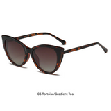Women’s Magnetic Clip-On Polarized Sunglasses – Butterfly Frame