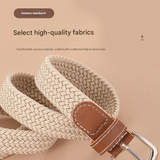 Unisex Elastic Woven Canvas Belt