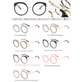 Women's Full-Frame Anti-Blue Light Glasses – Round Frame With UV Protection Eyewear