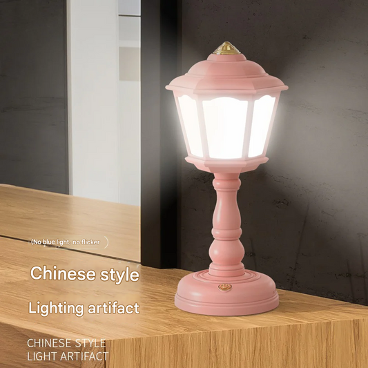 Modern LED Touch Desk Lamp – USB Rechargeable Night Light for Bedroom or Gift Use